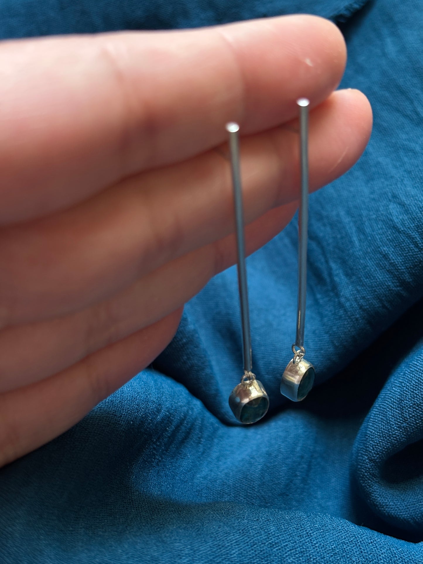 Kyanite drop earrings