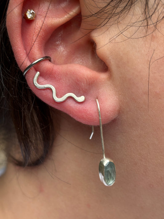 Squiggle ear climber