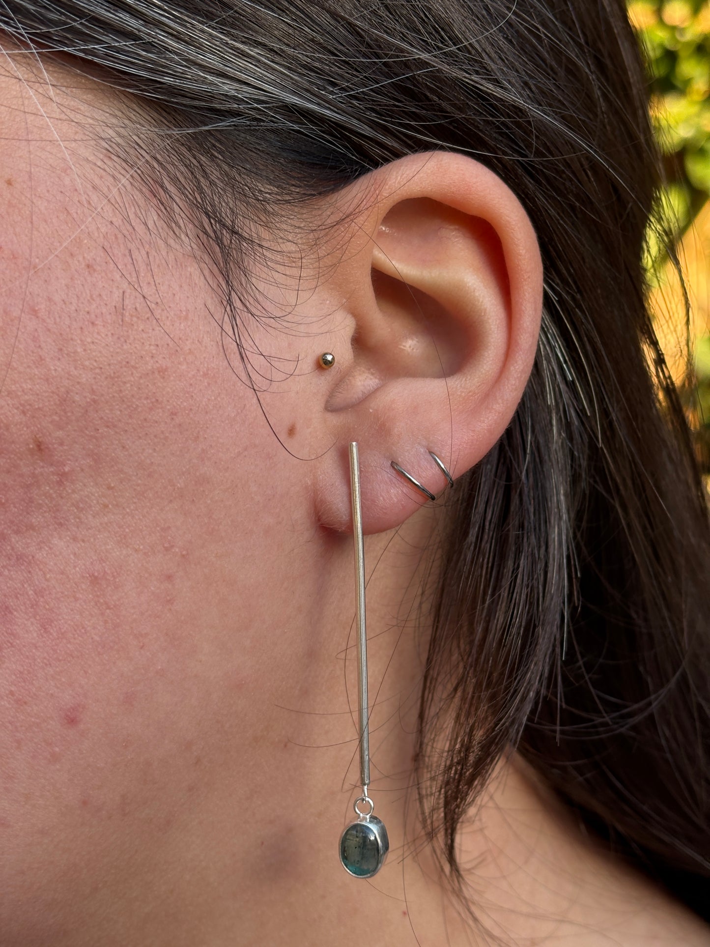 Kyanite drop earrings