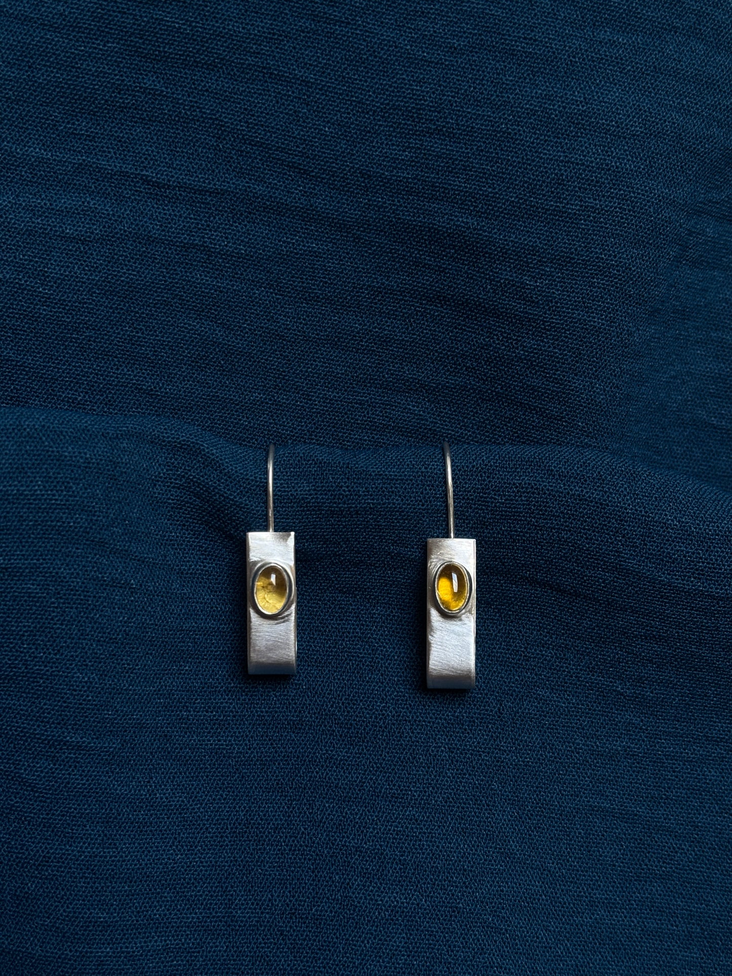 Yellow tourmaline earrings