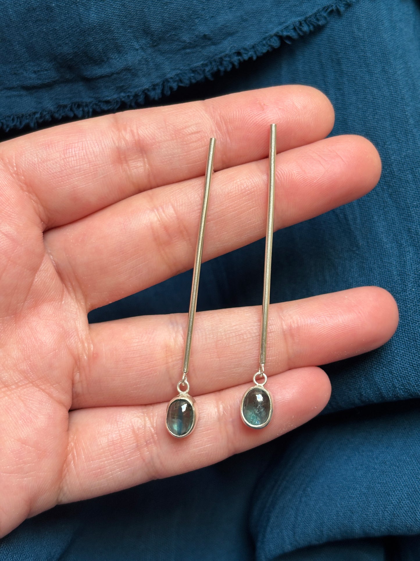 Kyanite drop earrings